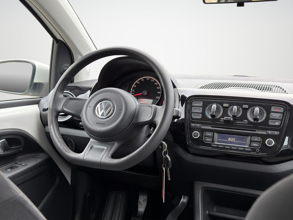 Volkswagen Up! 1.0 high up! Airco! 5Drs! Wit! Apk 03-2027!, Voorwielaandrijving, Euro 5, Gebruikt, Wit