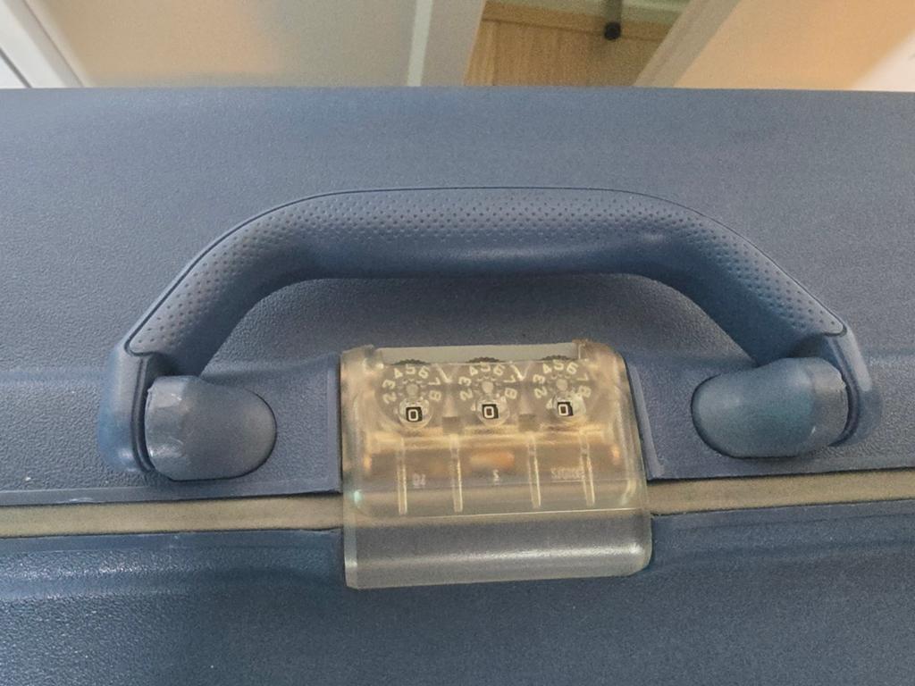 Grote blauwe Samsonite koffer - 75x60x25cm, Sieraden, Tassen en Uiterlijk, Koffers, Gebruikt, Hard kunststof, 70 cm of meer, 55 cm of meer