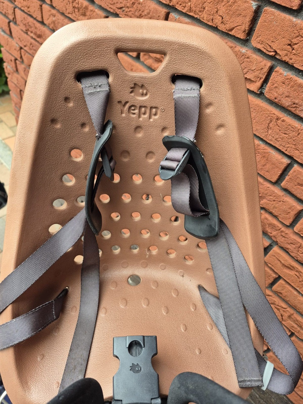 Heel mooi Gmg Yepp Fietsstoeltje Voorzitje Bruin, Ophalen, Yepp (GMG), Voorzitje, 0 t/m 13 kg