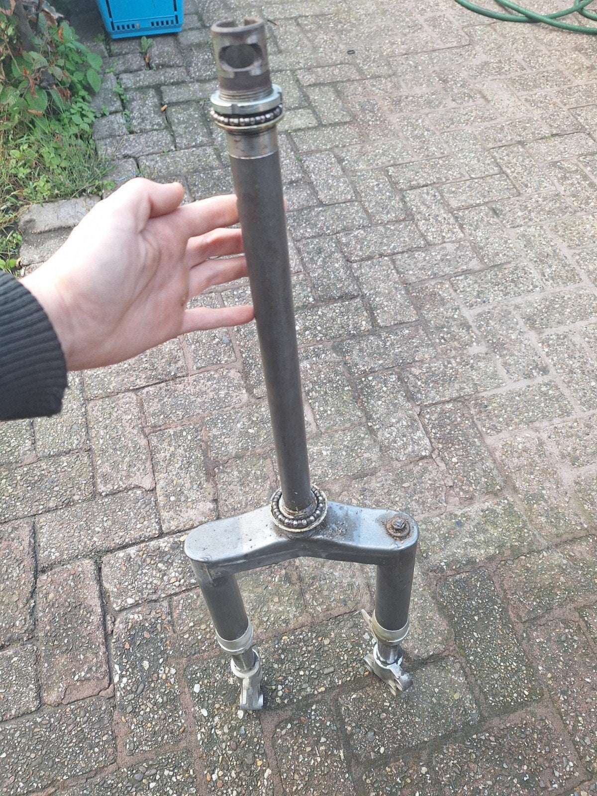runuer voorvork, Toerfiets, Gebruikt, Onbekend, Staal