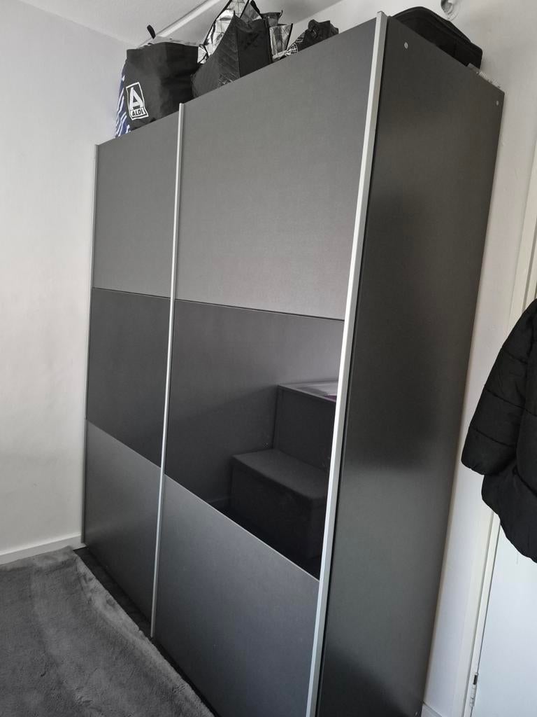 Kledingkast, Huis en Inrichting, Kasten | Kledingkasten, Ophalen, Gebruikt, 50 tot 100 cm, 200 cm of meer