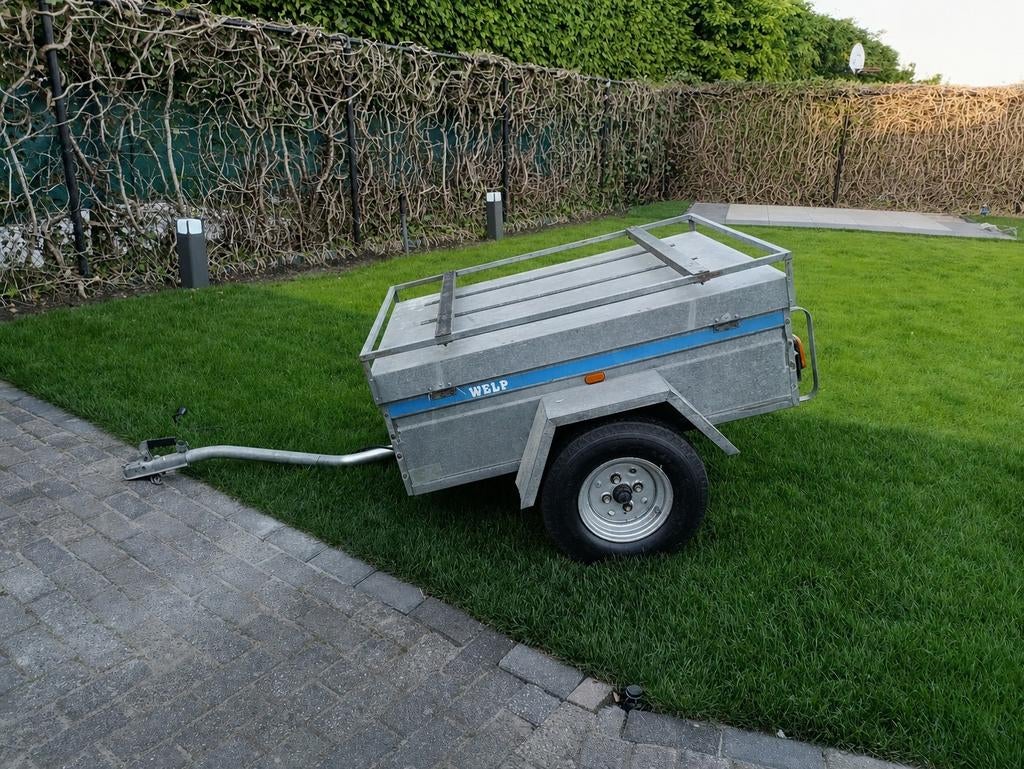 Welp bagage aanhanger met nieuwe banden en reserveband, Ophalen, Zo goed als nieuw