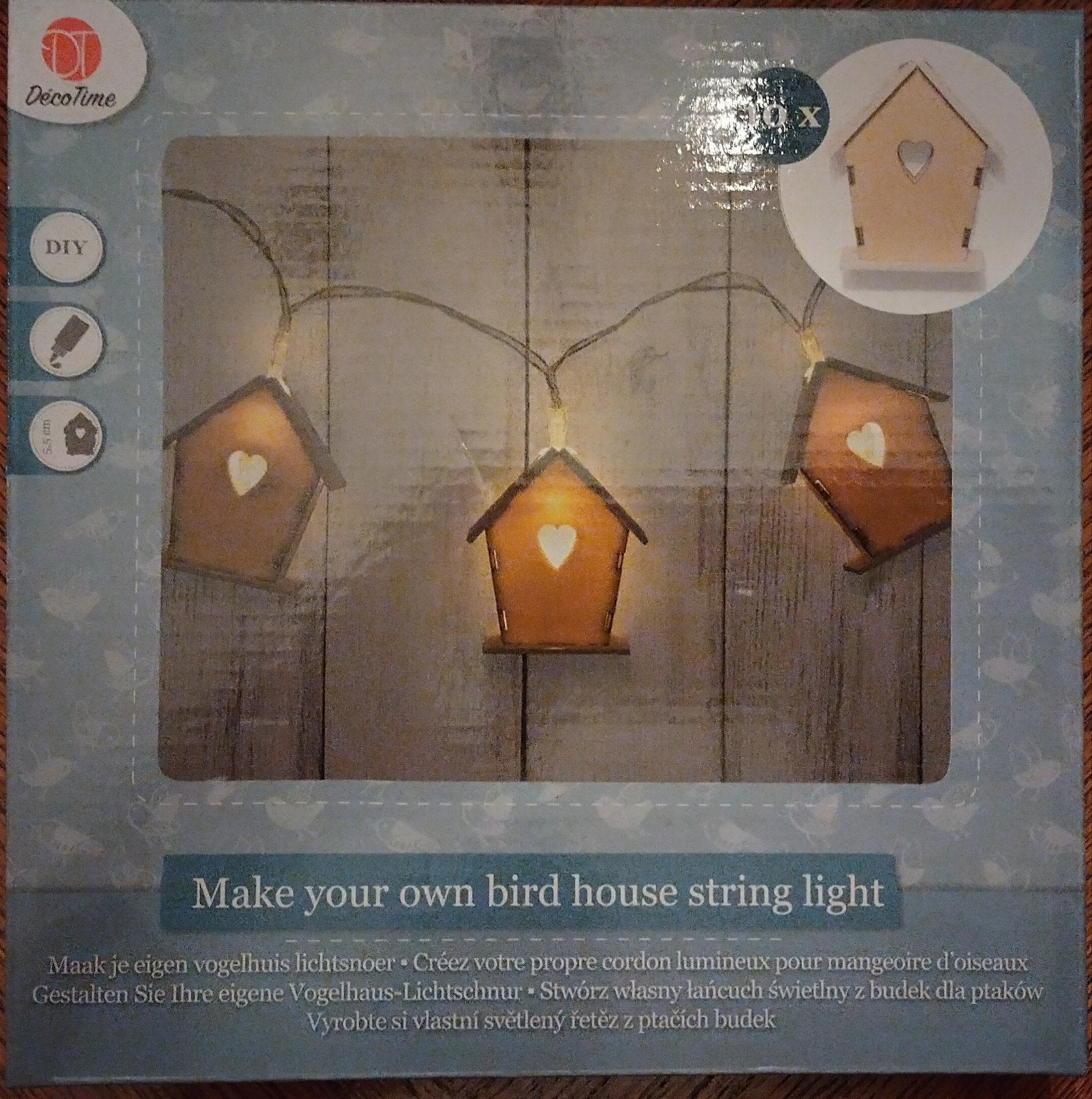 DIY Vogelhuisjes Lichtsnoer - Maak je eigen sfeerlicht, Nieuw, Meerkleurig, Elektrisch, Overige merken