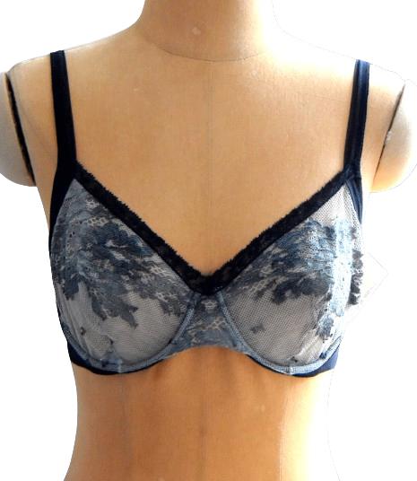 Nieuwe La Perla sexy bh, gaas, zwart/wit, Mt. 70 D, La Perla, Verzenden, Overige kleuren, BH