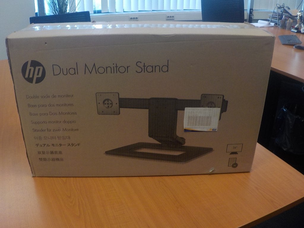 HP Dual Monitor Stand AW664AA | 2 Monitor Houder, Computers en Software, Monitoren, Hp, Nieuw, Ophalen of Verzenden, Overige typen