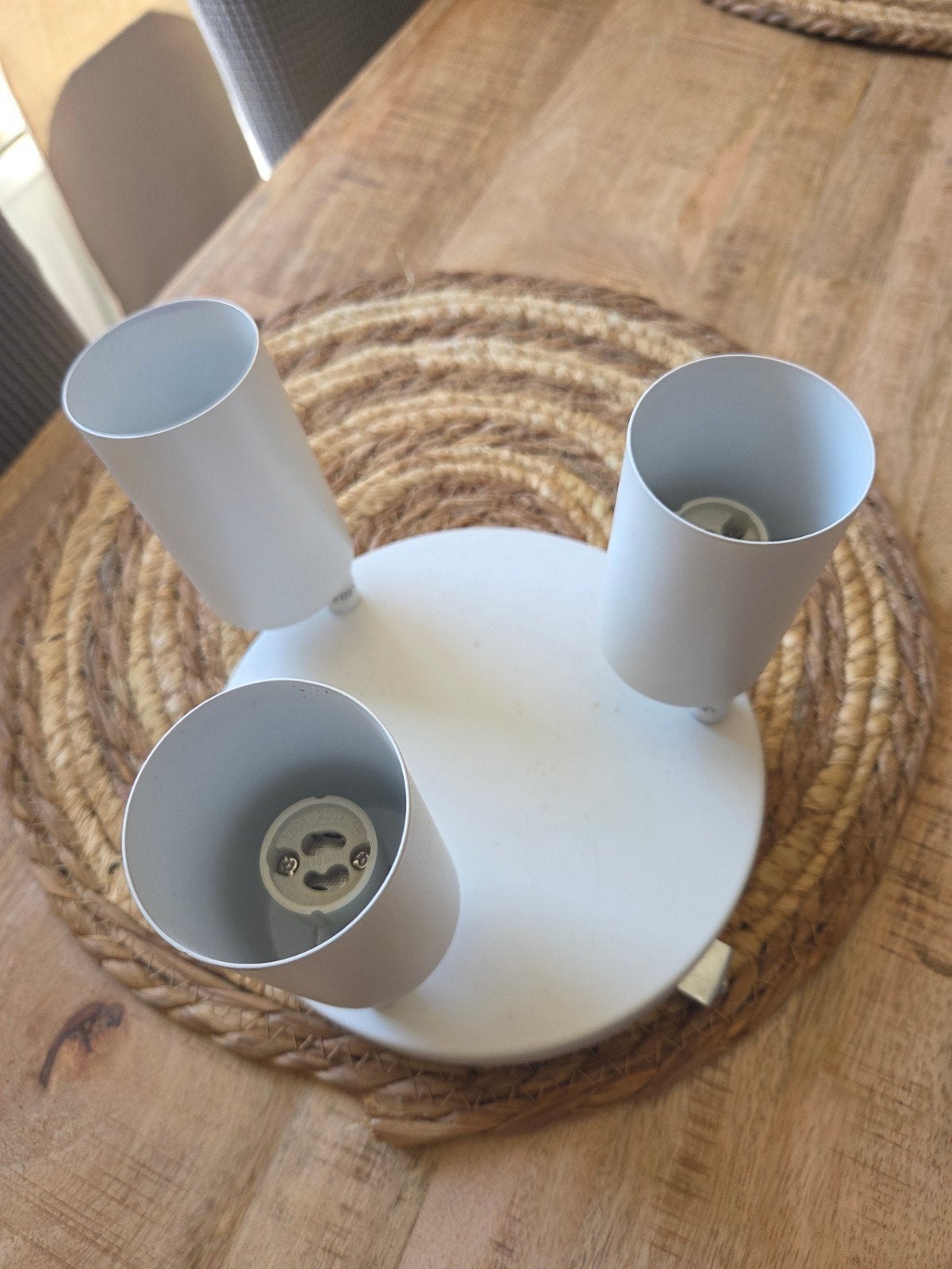 B.K. Licht Plafondlamp met 3 GU10 spots, wit, Ophalen of Verzenden, Zo goed als nieuw