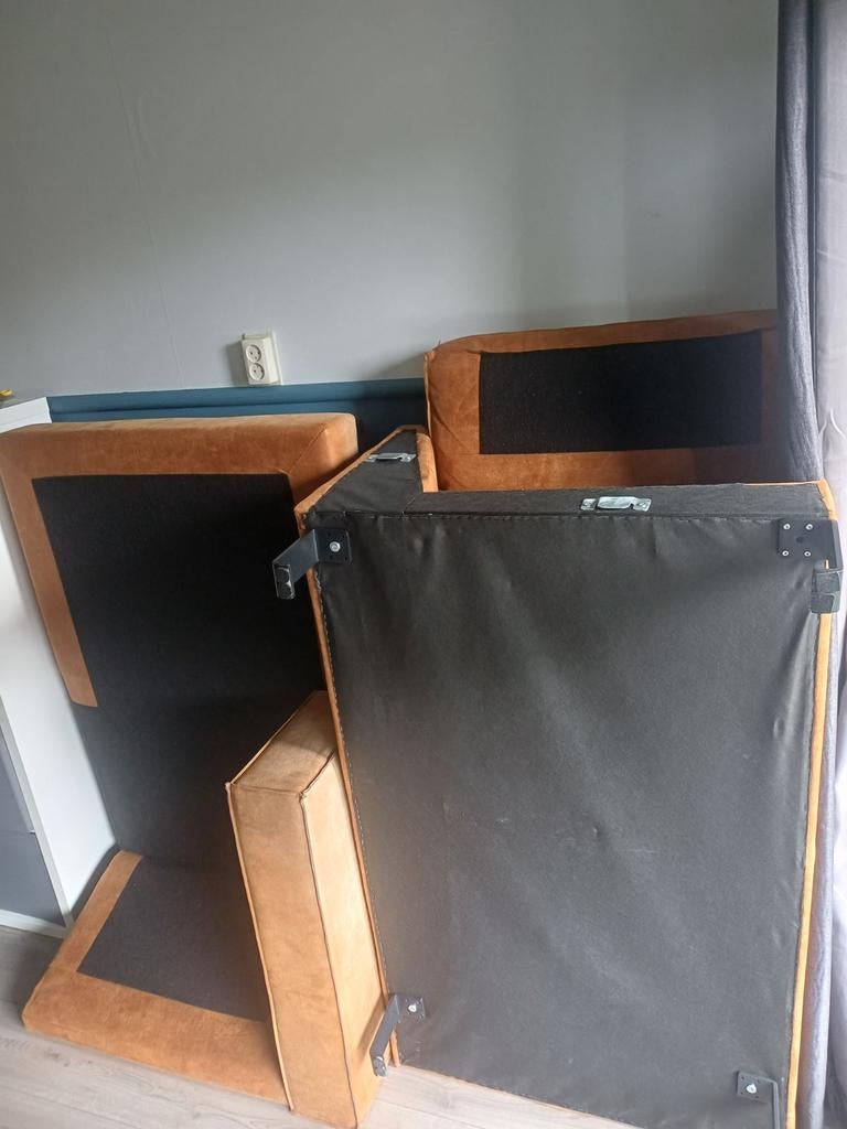 3 zits Bank met lounge, Ophalen, Gebruikt