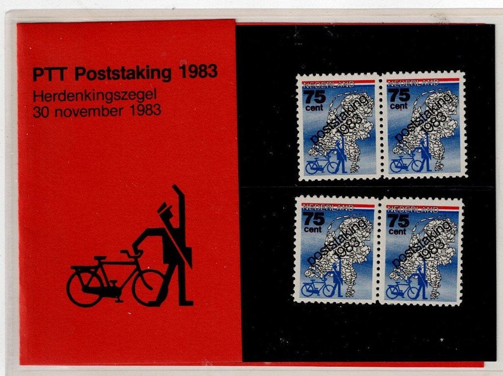 Nederland 1983 Mapje PTT poststaking postfris, Verzenden, Na 1940, Postfris