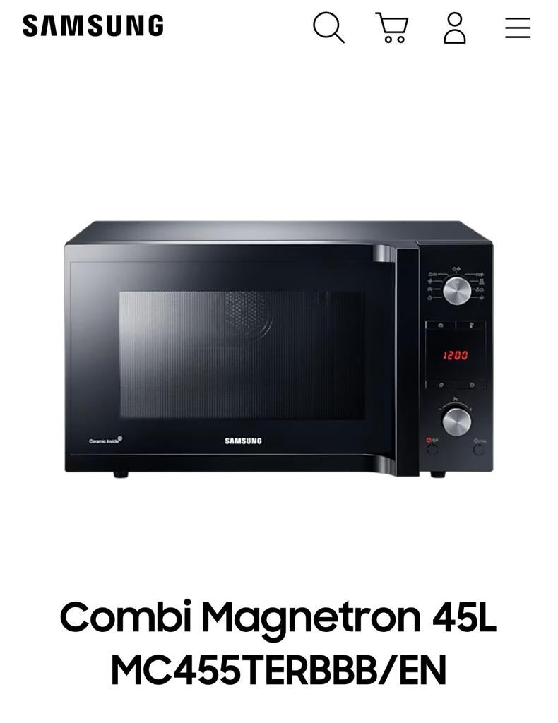 Combi magnetron, Ophalen, Minder dan 45 cm, Gebruikt, Combi-oven