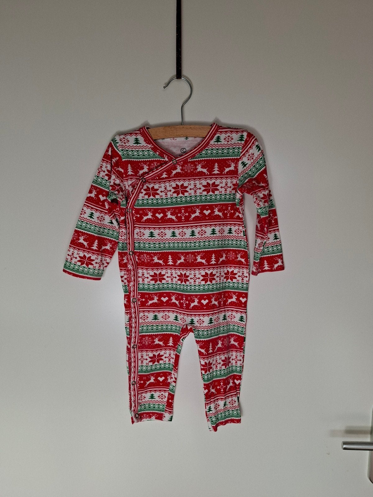 Mooie kerstpyjama maat 74 80 z.g.a.n., Kinderen en Baby's, Ophalen of Verzenden, Zo goed als nieuw, Jongetje of Meisje, Nacht- of Onderkleding