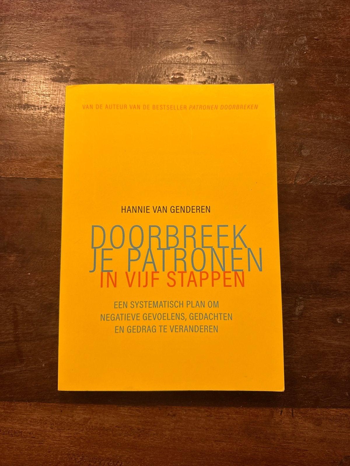 Boek: Doorbreek je patronen in vijf stappen, Boeken, Psychologie, Ophalen of Verzenden, Zo goed als nieuw, Klinische psychologie