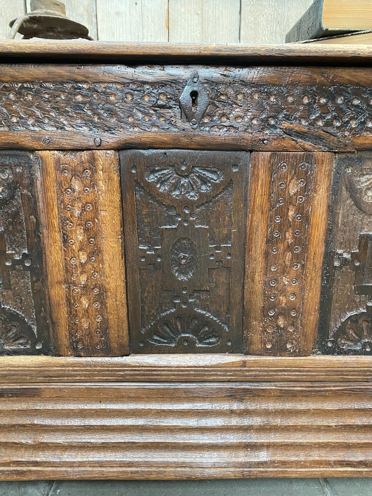 Prachtige antieke Franse dekenkist kist speelgoedkist, Ophalen, 50 – 75, Gebruikt, 100 tot 150 cm