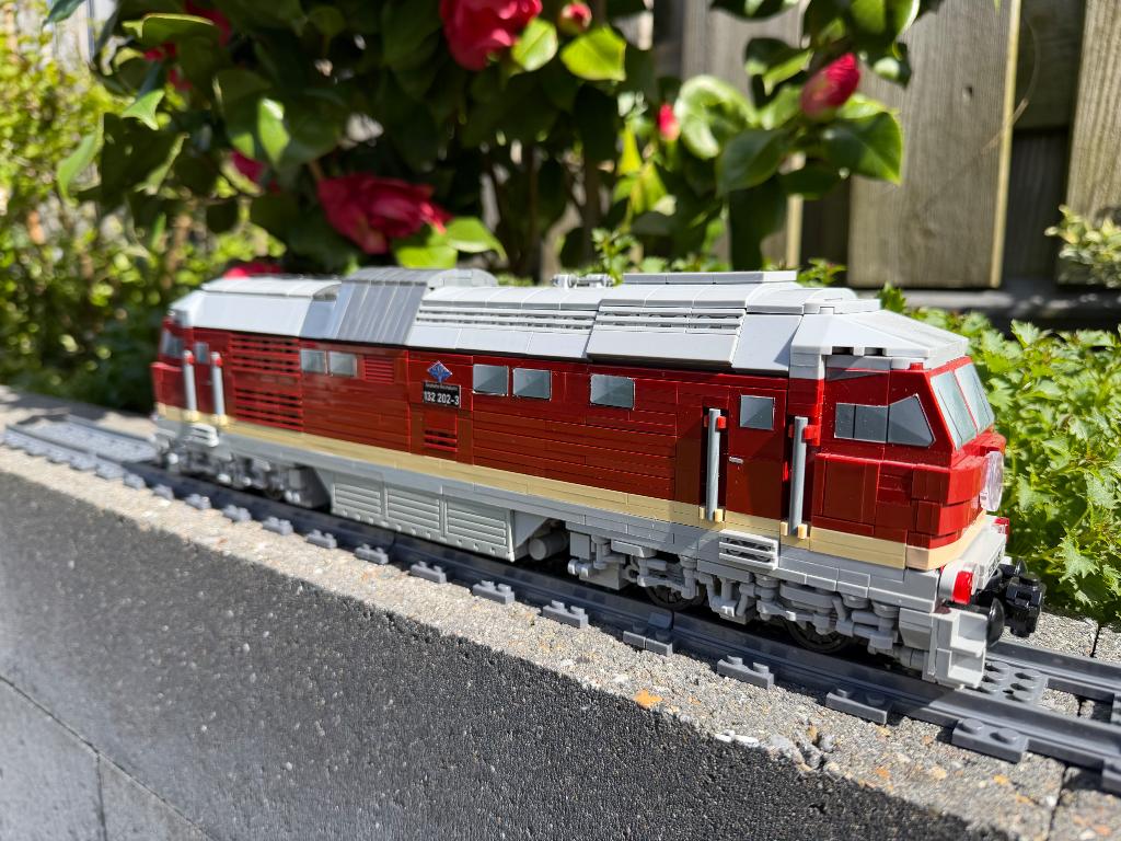 BR132 ”Ludmilla” locomotief / trein bouwstenen compatible, Ophalen of Verzenden, Zo goed als nieuw, Overige merken
