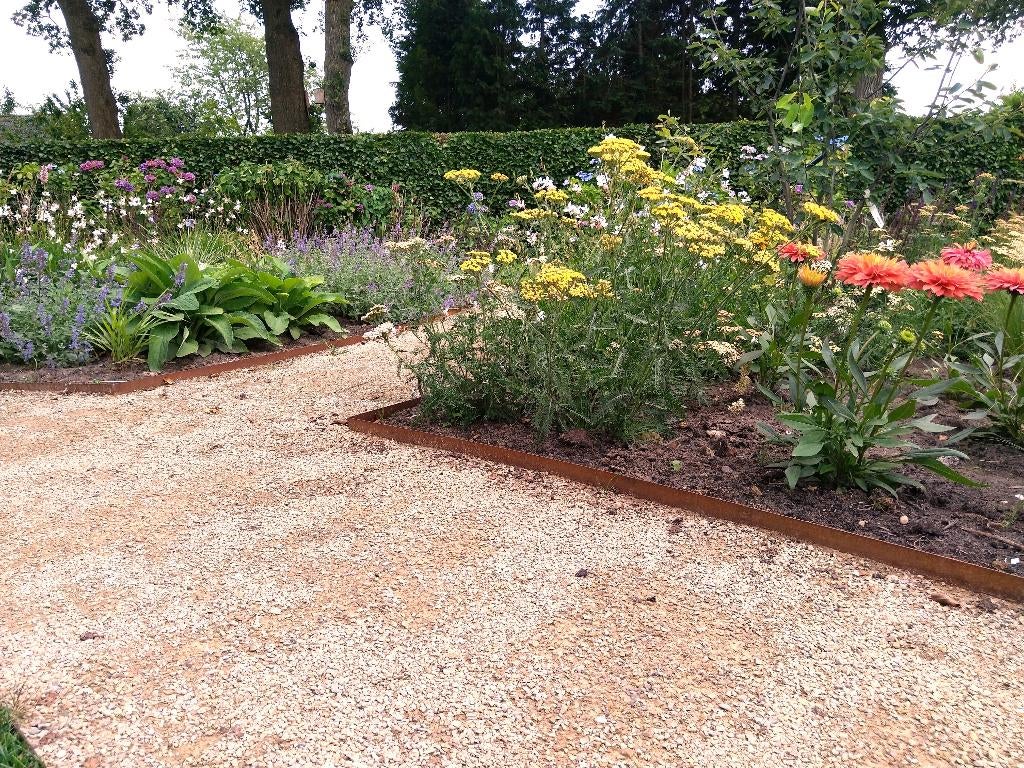 Corentstaal rechte borderrand 2mm dik, 12,5 cm, prijs/meter, Ophalen, Overige materialen, Border, Minder dan 25 cm