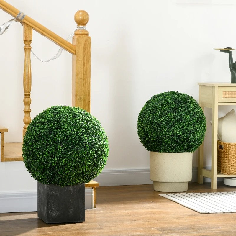 Kunst Buxus Bol - Realistische Groene Decoratie NIEUW, Binnen, Groen, Kunstplant, Nieuw