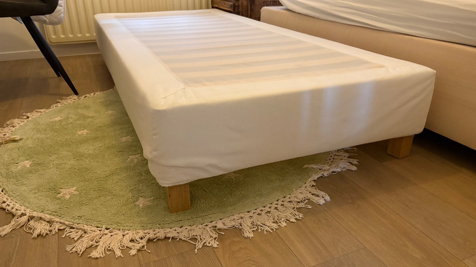 Ikea Espevar matrasbodem bed, Ophalen, 90 cm, Eenpersoons, Wit