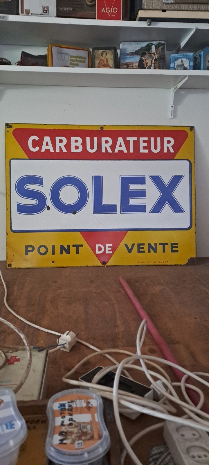 solex reclamebord, Ophalen, Gebruikt, Reclamebord