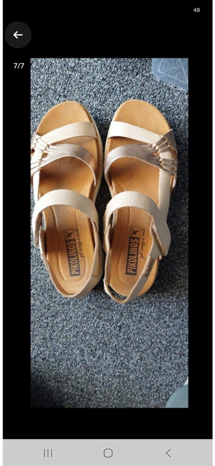 Pikolinos😊leren sandalen met klittenband maat 39, Zo goed als nieuw, Pikolinos, Sandalen of Muiltjes, Ophalen of Verzenden