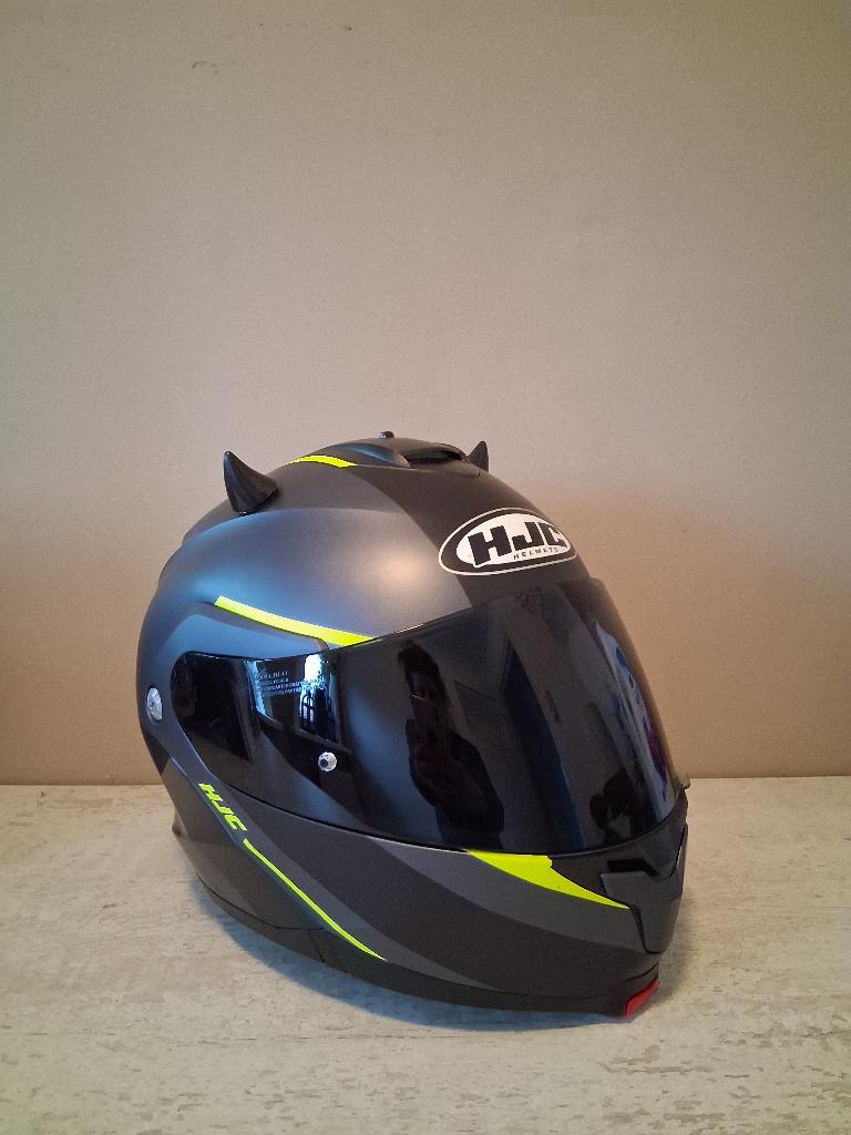 HJC Motorhelm, Motoren, Kleding | Motorhelmen, Dames, Kinderen, Systeemhelm, S, HJC, Tweedehands, Ophalen of Verzenden