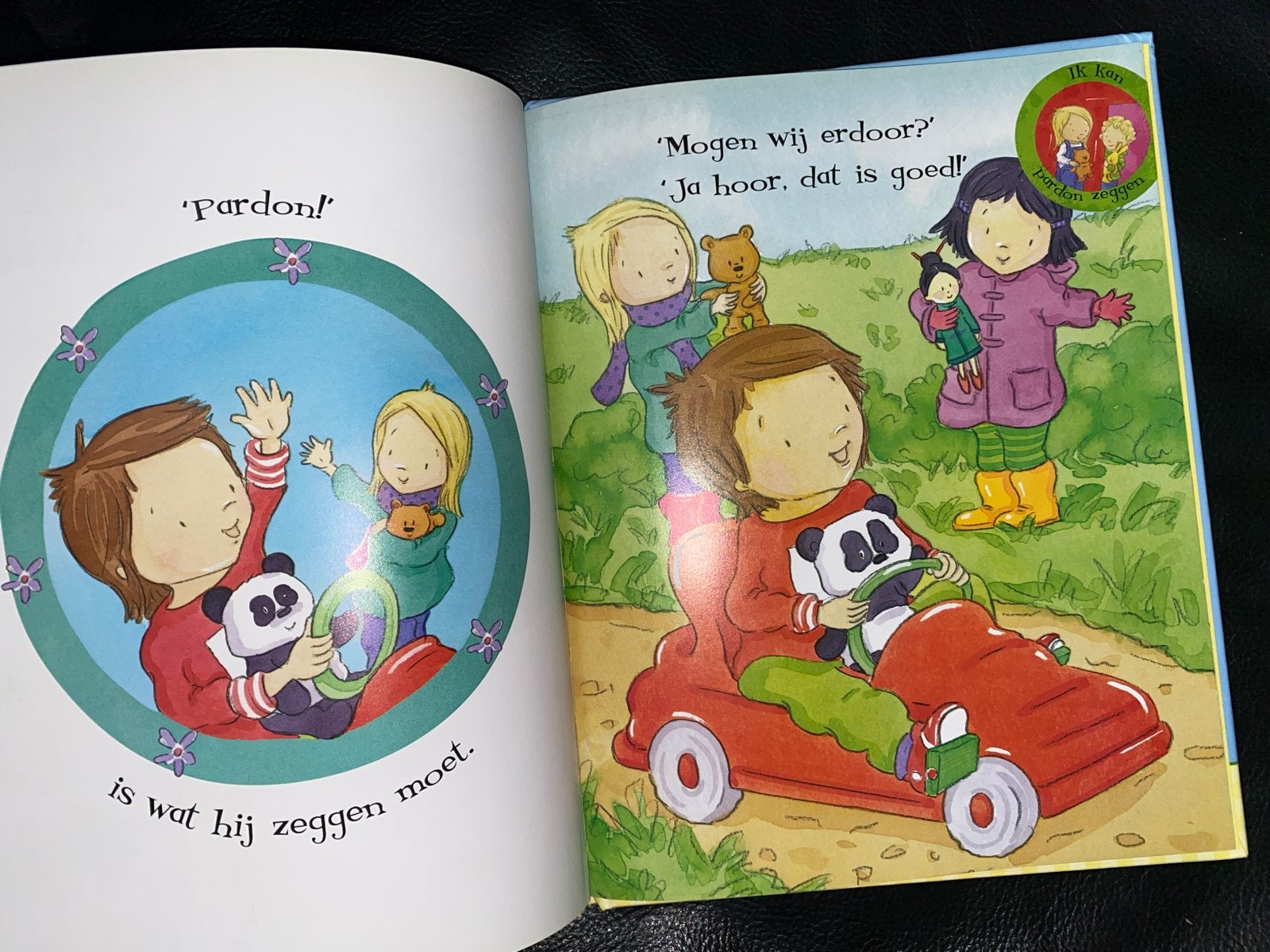 Pardon! Let op je manieren! Kinderboek met stickers, Gelezen, Fictie algemeen, Jongen of Meisje, Ophalen of Verzenden