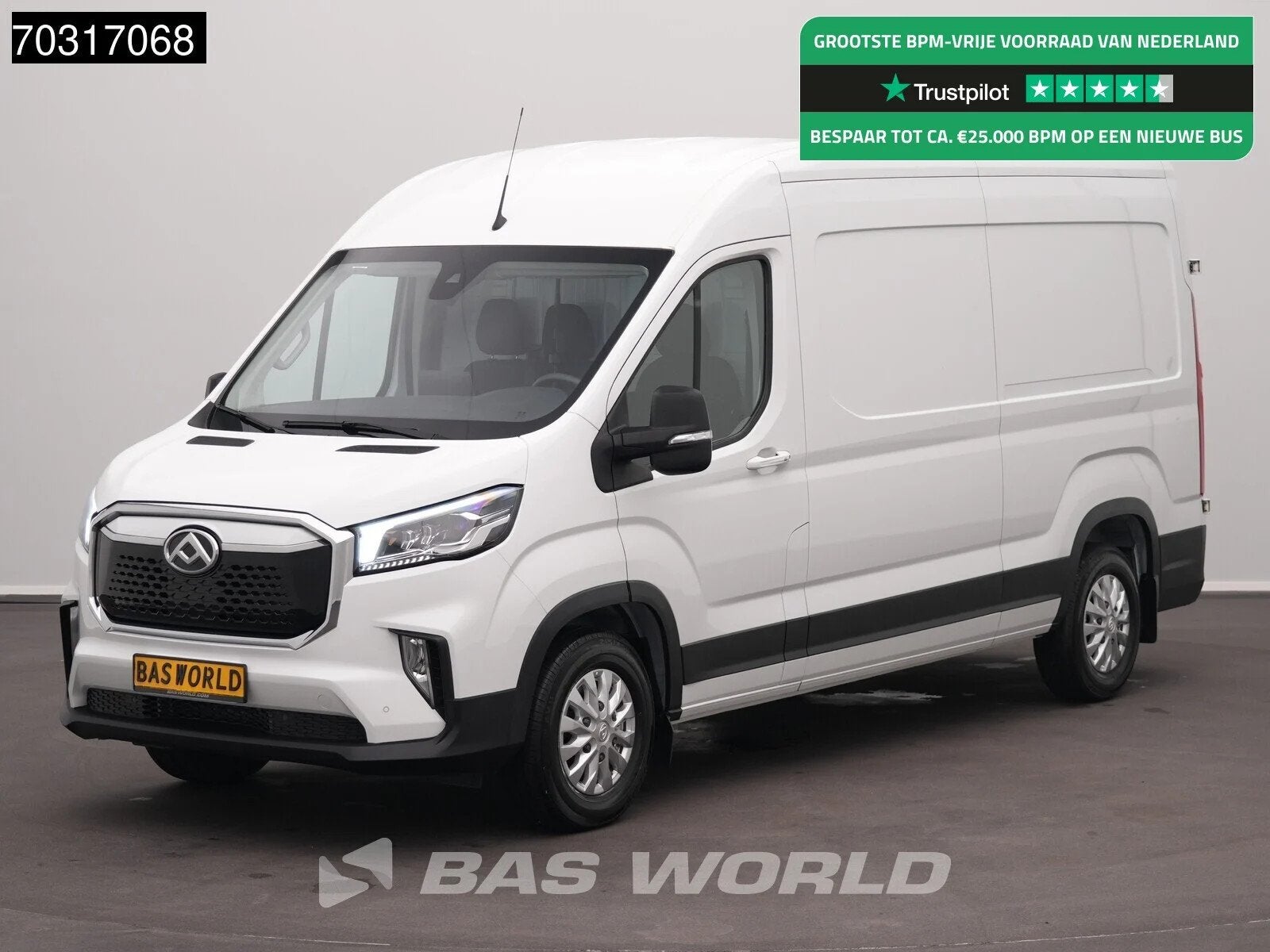 Maxus eDeliver 9 Elektrisch WLTP 256km Stad 52kWh L3H2 204pk, Auto's, Bestelauto's, Automaat, Stof, 750 kg, Multifunctioneel stuurwiel