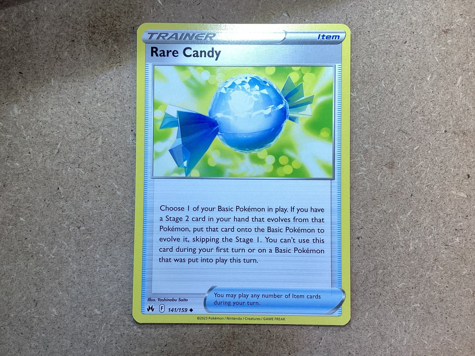 1x Rare Candy [CRZ 141/159] (Near Mint), Ophalen of Verzenden, Zo goed als nieuw, Losse kaart