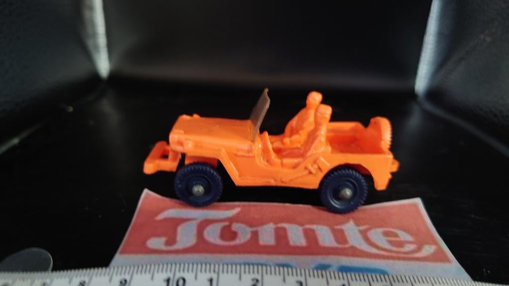 Tomte Laerdal Noorwegen nr.2 Willy's Jeep, Hobby en Vrije tijd, Modelauto's | 1:43, Gebruikt, Auto, Tomte, Ophalen of Verzenden