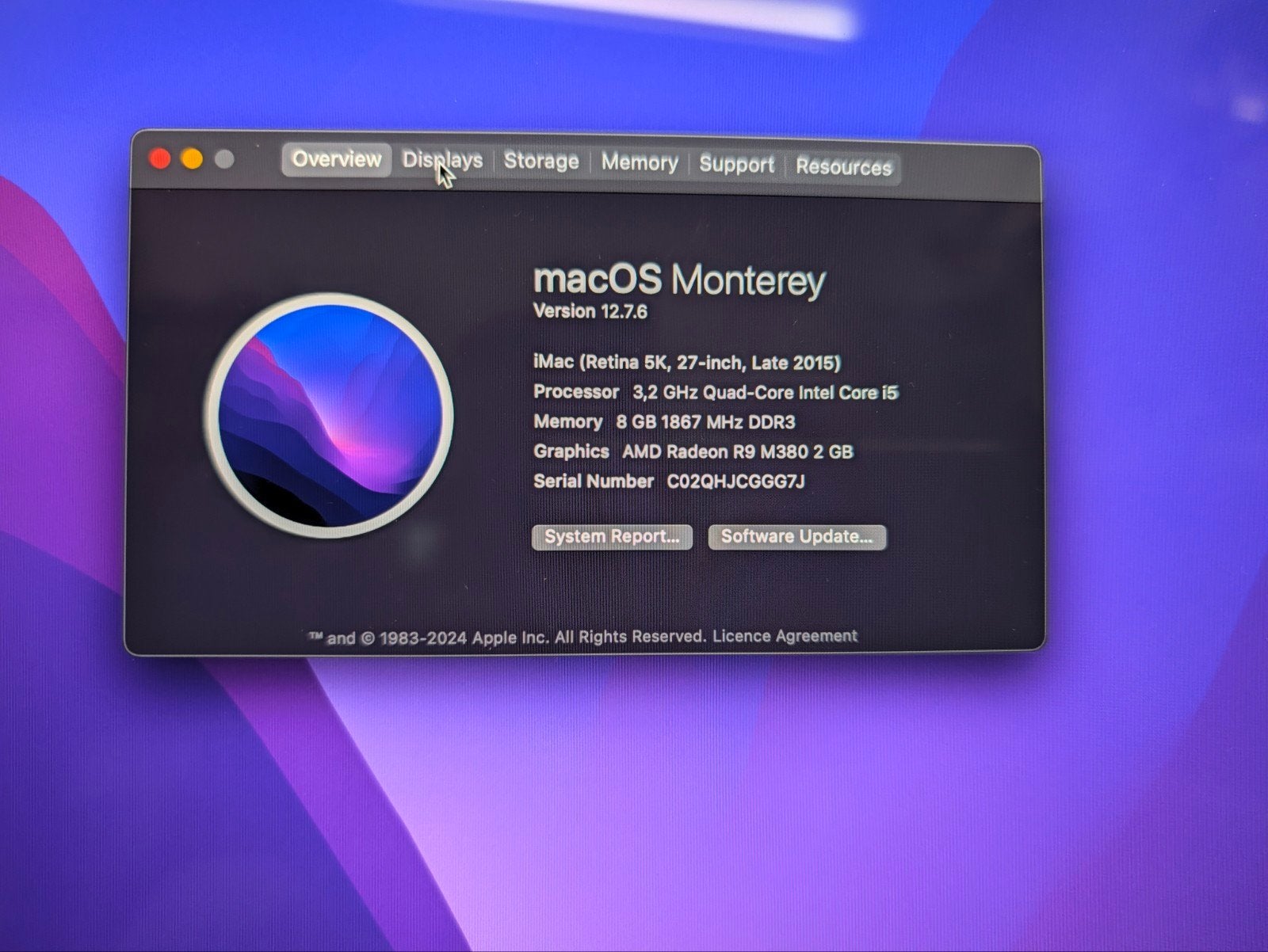 Apple iMac 27-inch (Late 2015) - macOS Monterey, Computers en Software, IMac, Ophalen of Verzenden, Zo goed als nieuw, 27 inch