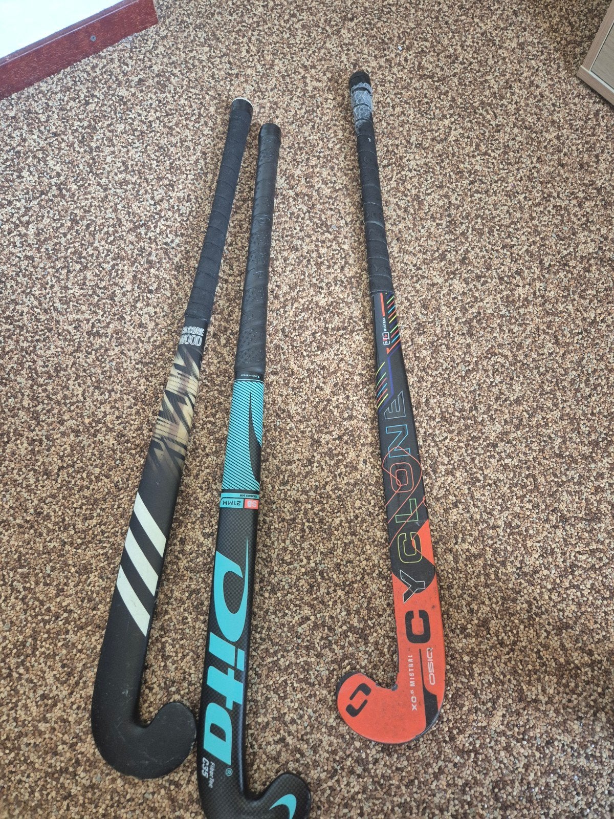 ZaalHockey Sticks: Adidas, Dita, Cyclone - Diverse Collectie, Sport en Fitness, Ophalen, Gebruikt, Stick