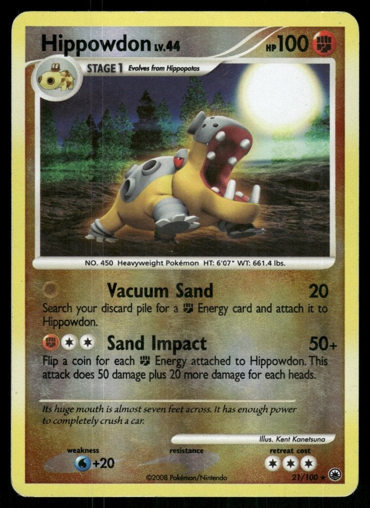 Hippowdon 21/100 - Majestic Dawn (Reverse Holo), Verzenden, Gebruikt