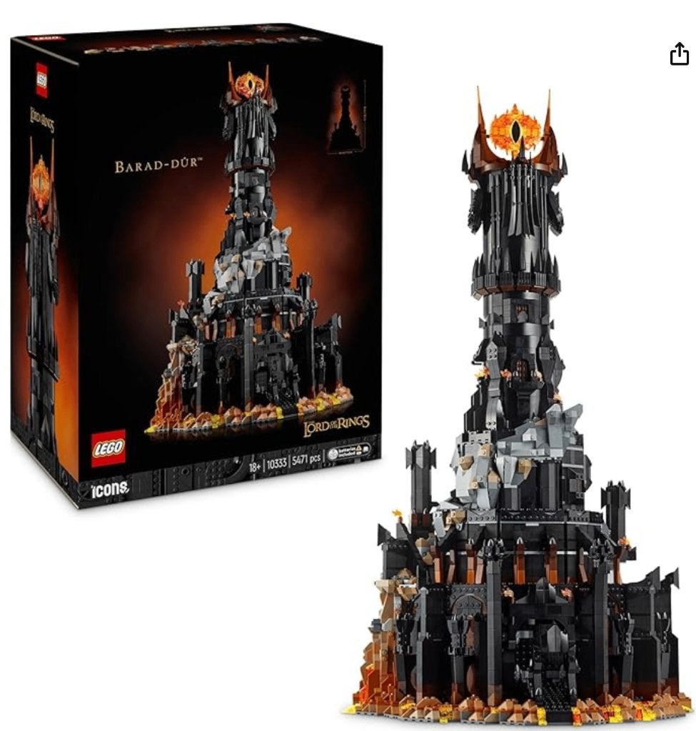 LEGO Icons The Lord of the Rings: Barad-dûr - 10333, Ophalen of Verzenden, Nieuw