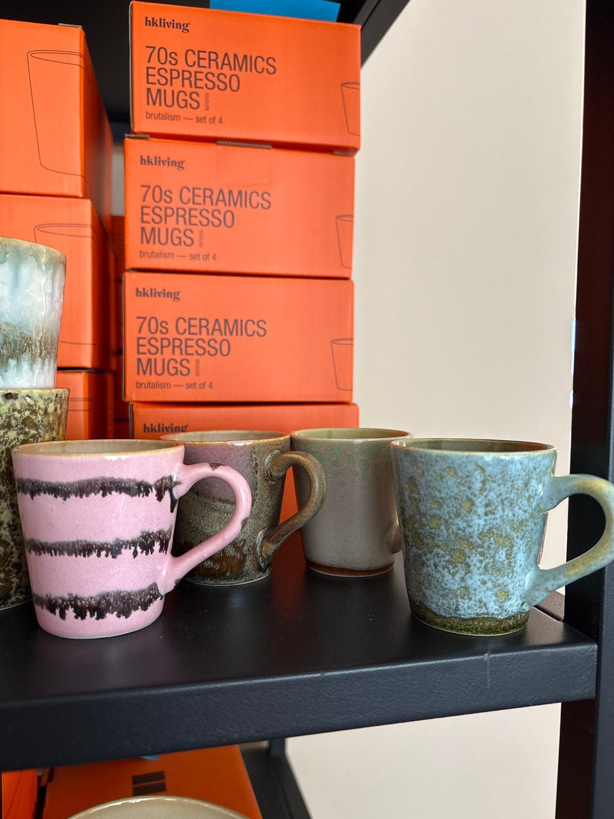 HKliving 70s Ceramics Espresso Mugs - Super Cute!, Overige merken, Keramiek, Vintage, Nieuw