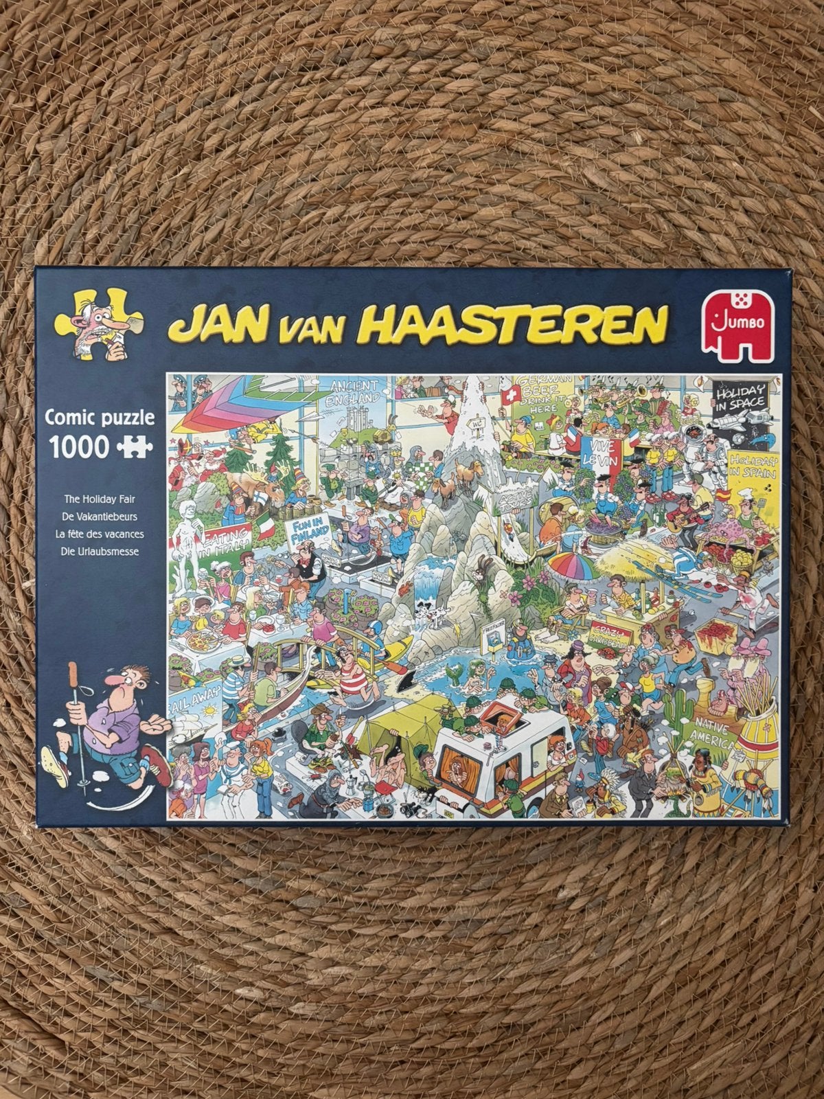 Jan van Haasteren puzzel | vakantiebeurs, Ophalen of Verzenden, 500 t/m 1500 stukjes, Gebruikt, Legpuzzel