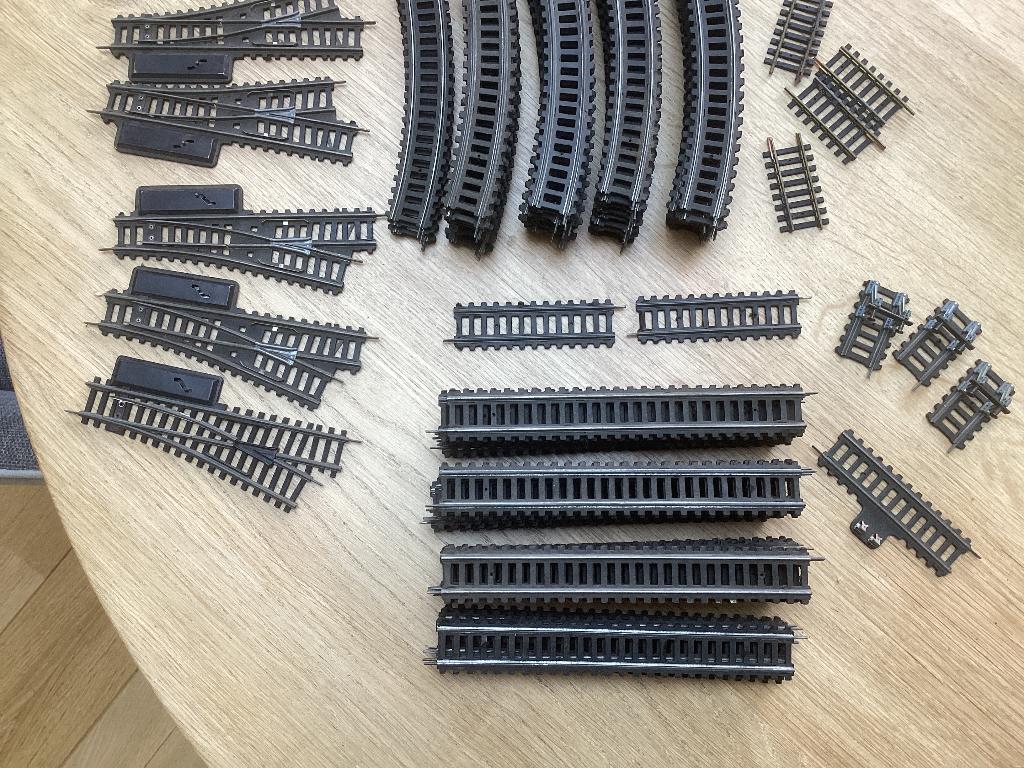 Fleischmann rails assortiment deel 1600 en deel 1700 serie, Gebruikt, Gelijkstroom, Fleischmann, Rails