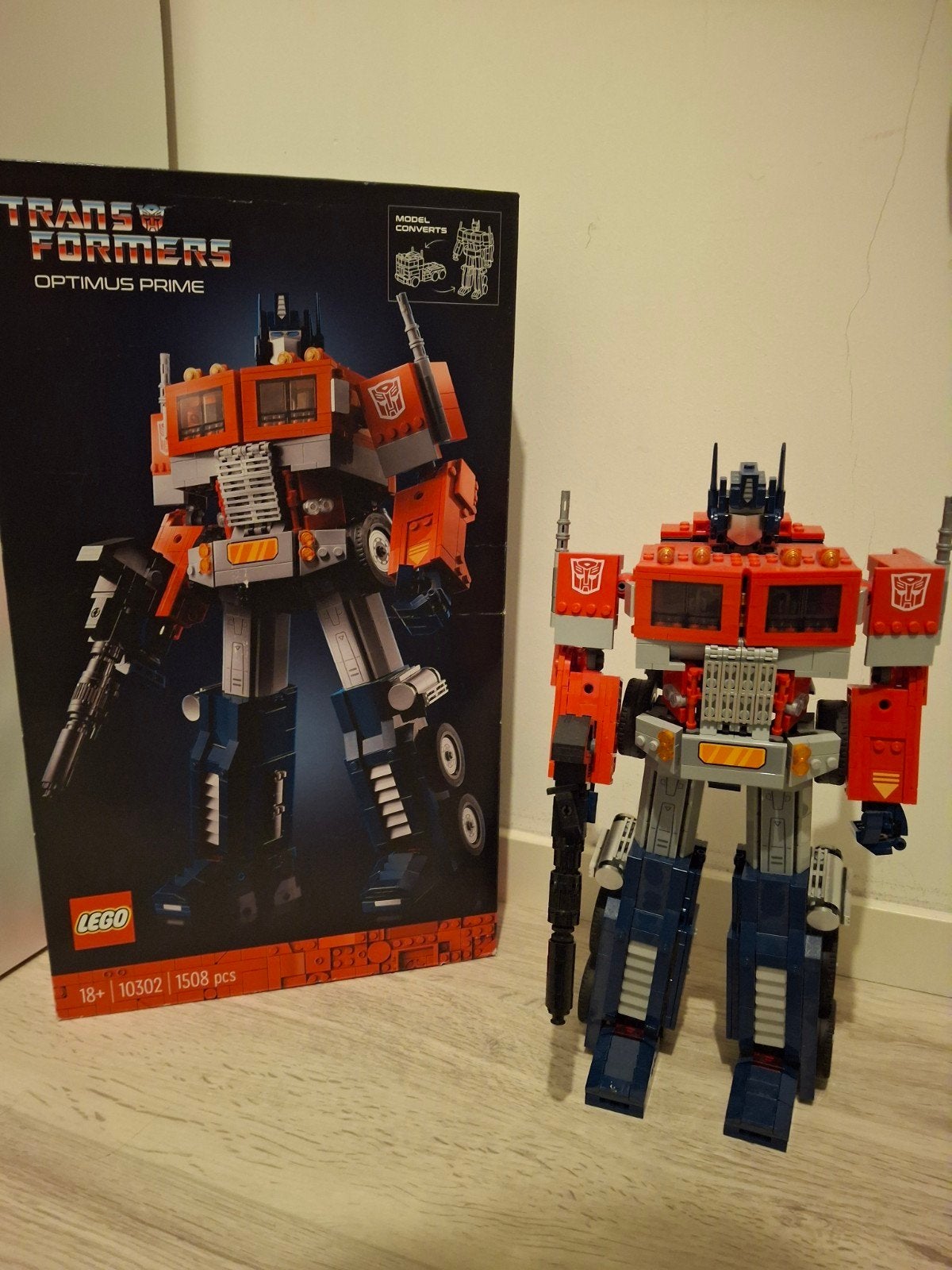 LEGO Transformers Optimus Prime 10302 - Zo goed als nieuw, Compleet, Overige thema's, Lego, Ophalen of Verzenden