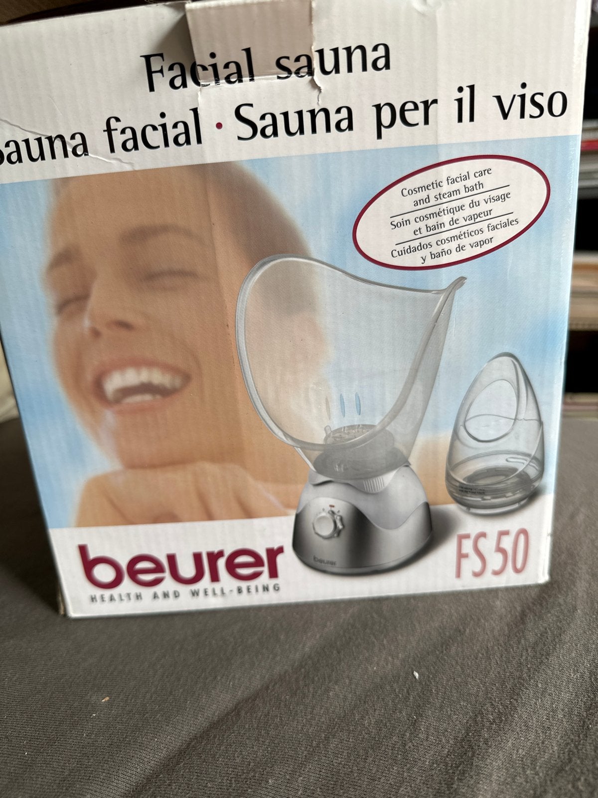 Beurer FS50 Gezichtssauna - Voor diepe gezichtsreiniging, Ophalen of Verzenden, Zo goed als nieuw, Overige typen