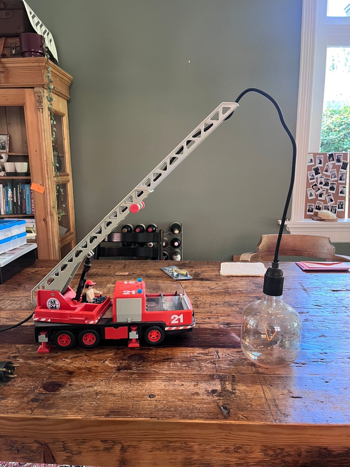 Playmobile brandweer lamp, Ophalen, Gebruikt