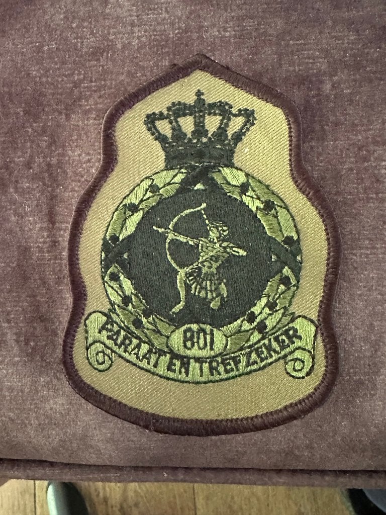 801 Sq patch, Ophalen of Verzenden, Gebruikt, Patch, Badge of Embleem