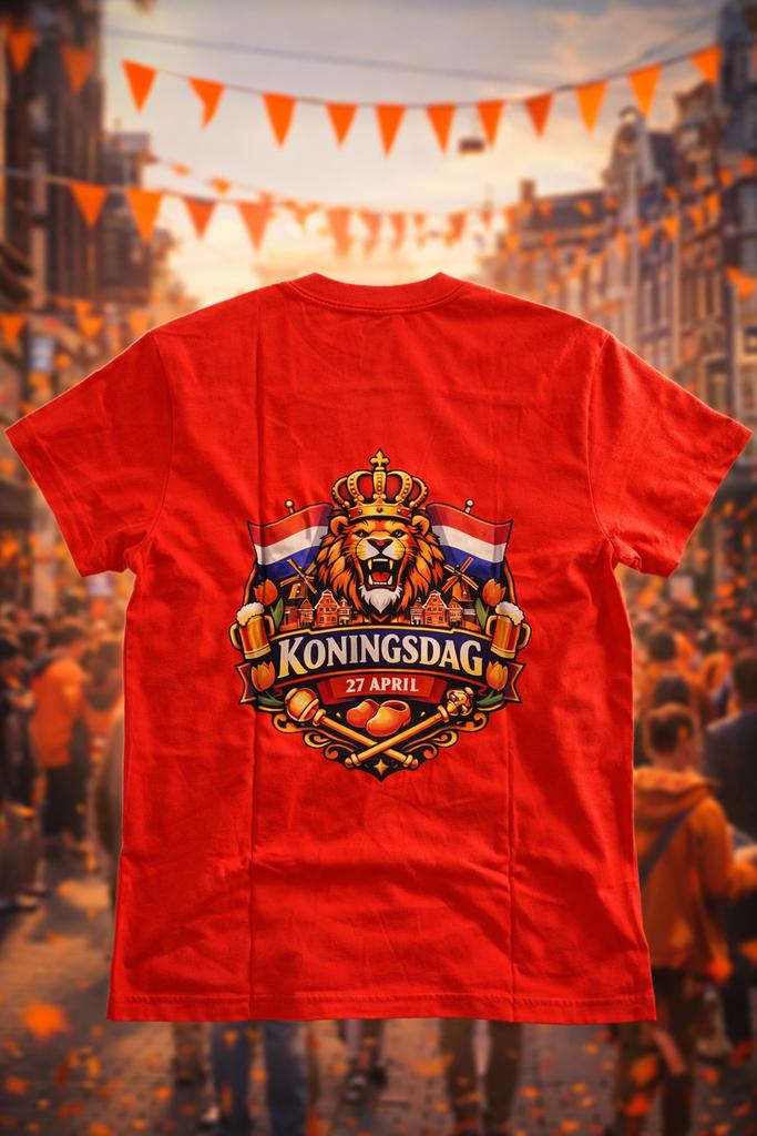 Koningsdag Tshirt maat L, LAATSTE KANS, Ophalen of Verzenden, Nieuw, Maat 52/54 (L), Oranje