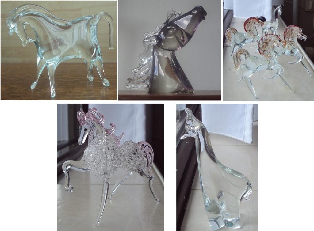 Paarden beeld, volglazen beelden, helemaal gaaf, set 5x, Antiek en Kunst, Ophalen of Verzenden