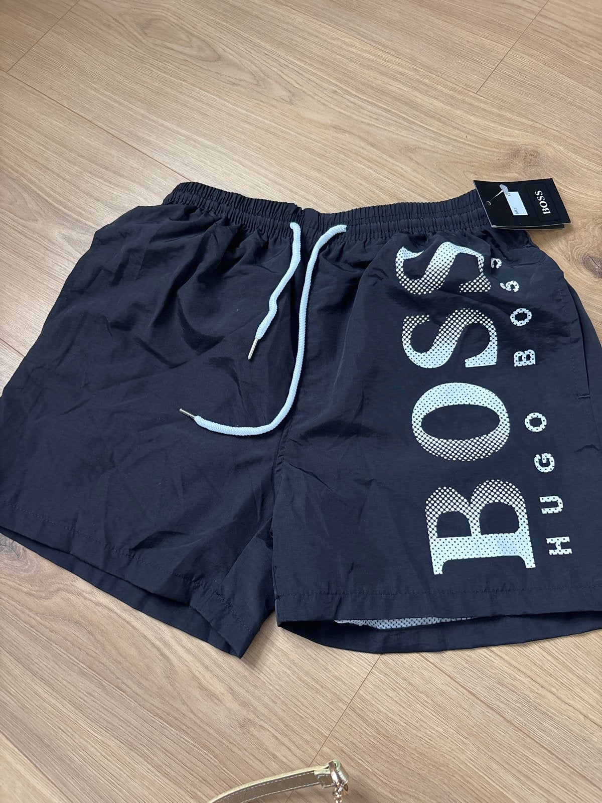 Hugo Boss Zwemshort Zwart met Wit Logo, Ophalen of Verzenden