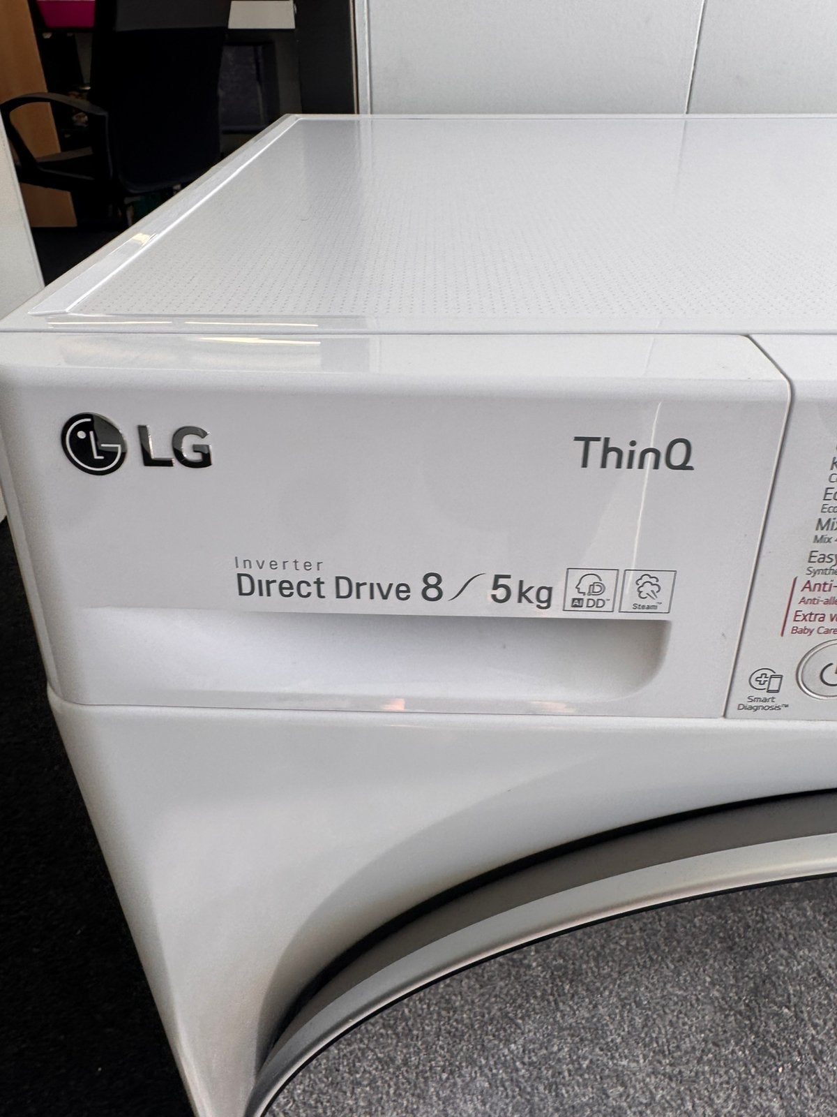 LG DIRECT DRIVE WAS-DROOG COMBI met 2 jaar garantie, 6 tot 8 kg, N, N, Refurbished