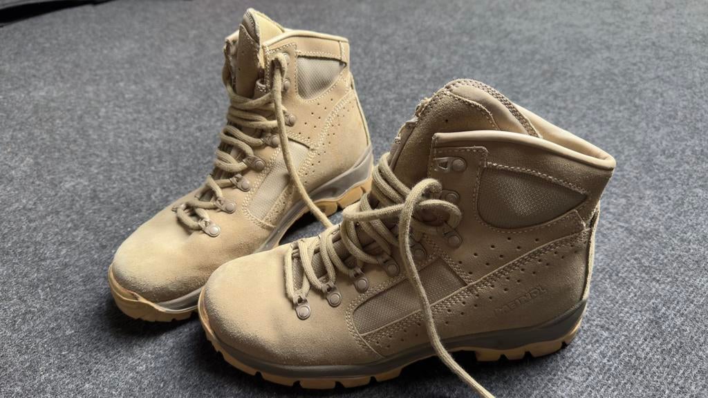 Meindl Desert Fox Leger Laarzen - Maat 43, Ophalen of Verzenden, Zo goed als nieuw, Beige, Wandelschoenen