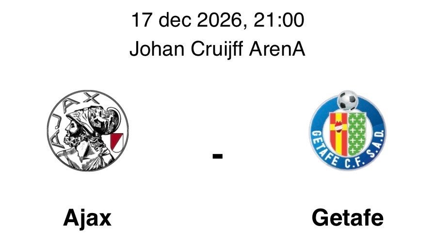 Ajax - Getafe 2x FSIDE