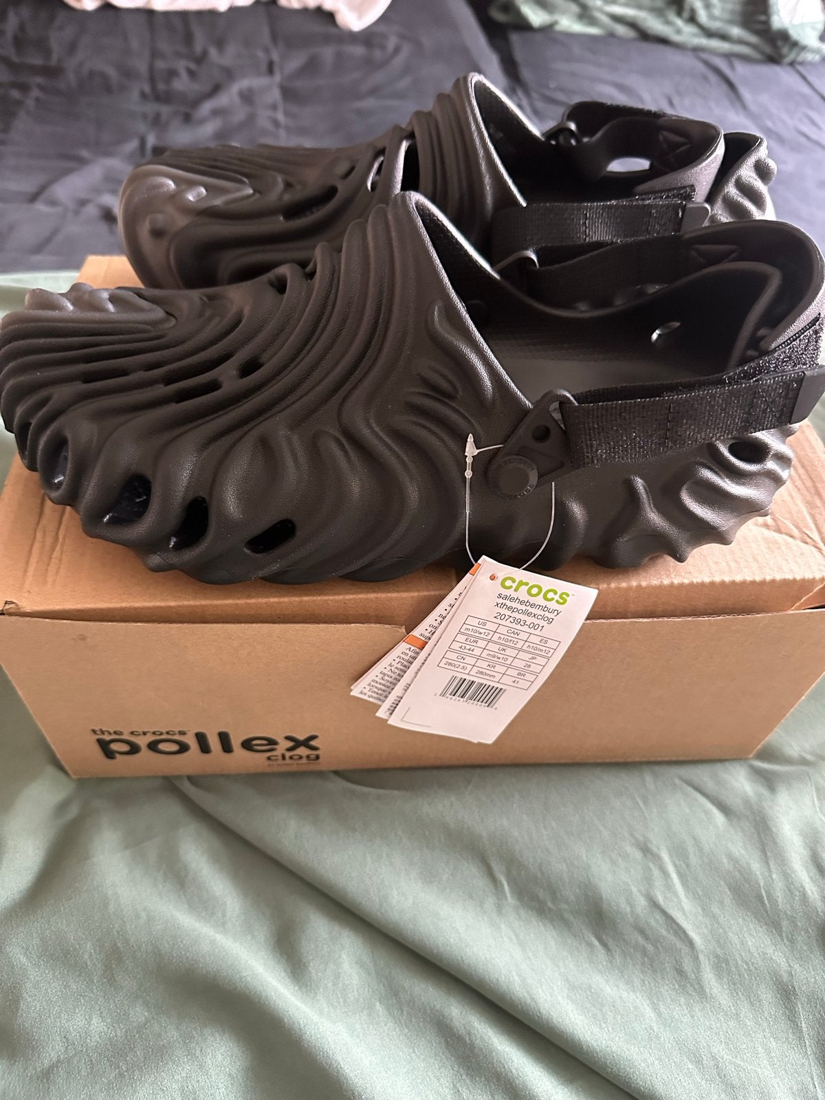 Pollex Crocs Salahe Bembury Zwart - Maat 43-44, Kleding | Heren, Ophalen, Nieuw, Zwart, Slippers