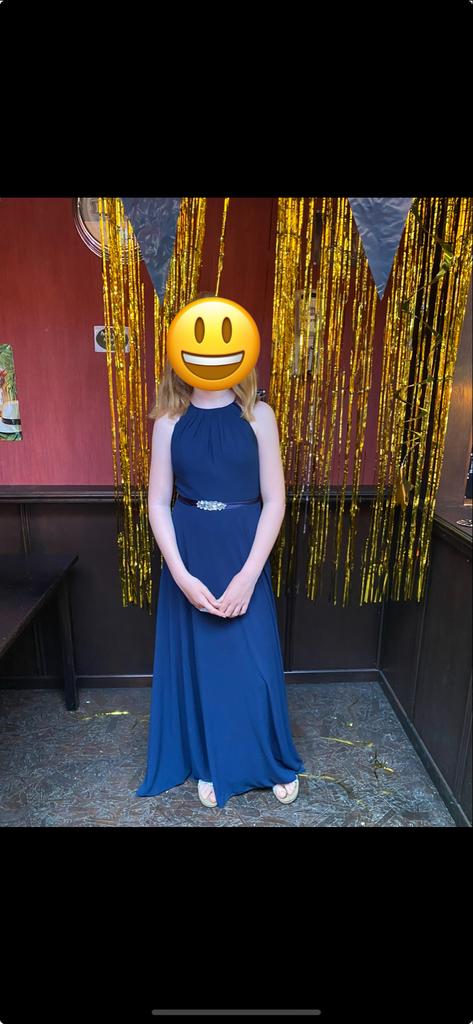 Prachtige marineblauwe galajurk - Cinderella stijl (XS), Kleding | Dames, Gelegenheidskleding, Galajurk, Blauw, Ophalen of Verzenden