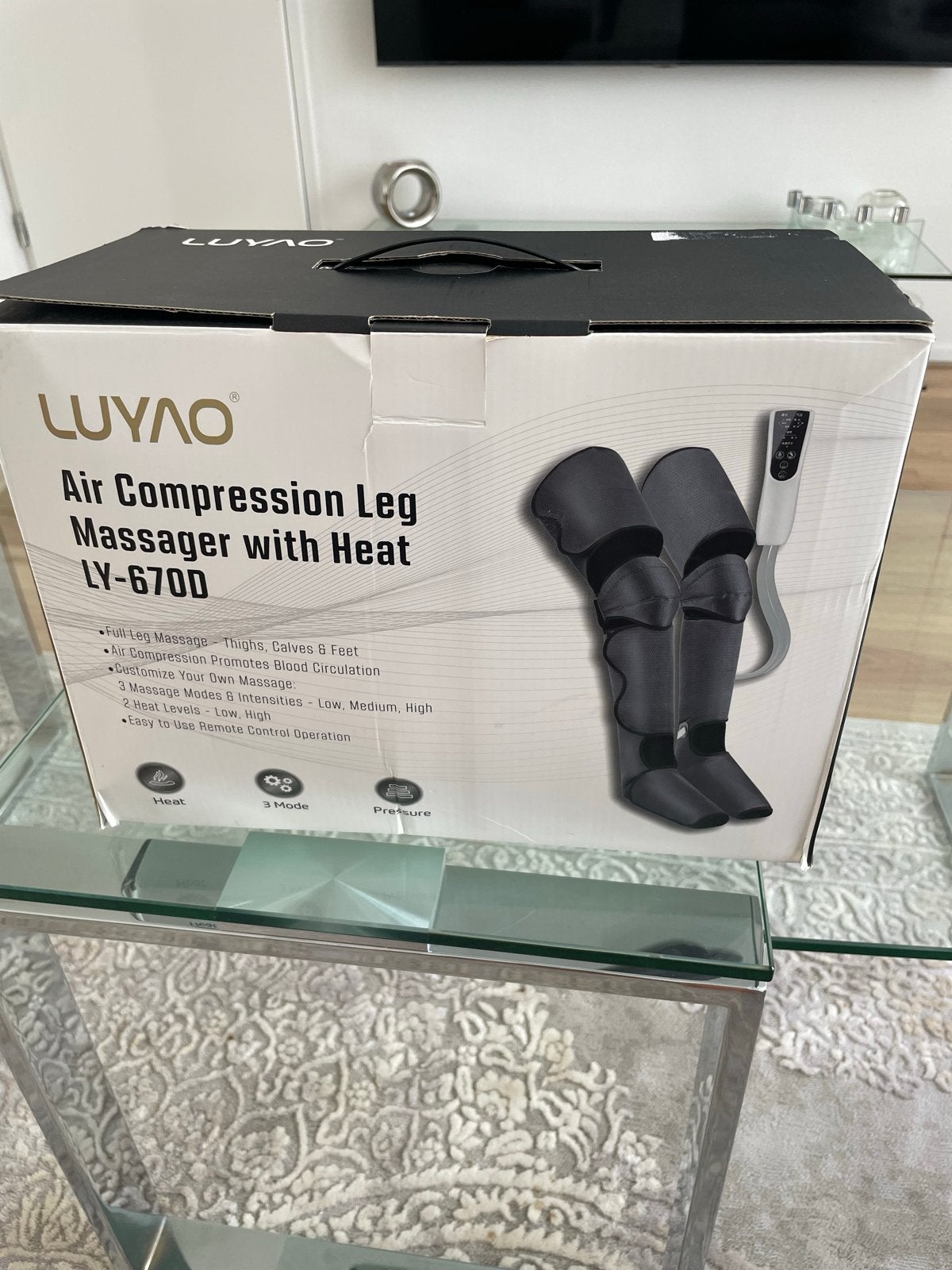 LUYAO Air Compressie Been Massager met Warmte LY-670D, Ophalen of Verzenden, Nieuw, Apparaat