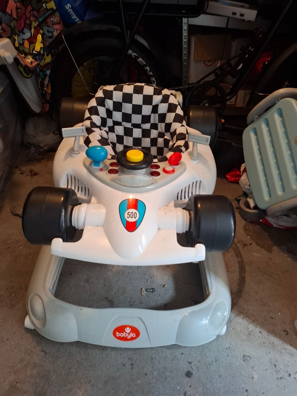 Baby raceauto loopstoel babylo, Ophalen of Verzenden, Zo goed als nieuw
