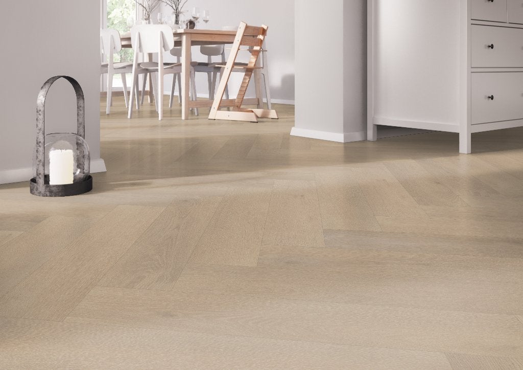 PVC Belakos visgraat Palazzo 74 XL, Ophalen, Crème, 75 m² of meer, Megafloor