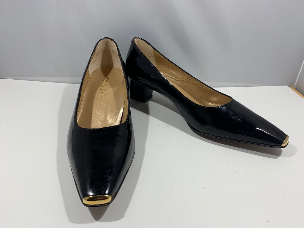 Mauro Teci, maat 38.5 Zwarte pumps met mooie glans., Kleding | Dames, Mauro Teci, Schoenen met lage hakken, Verzenden, Zwart